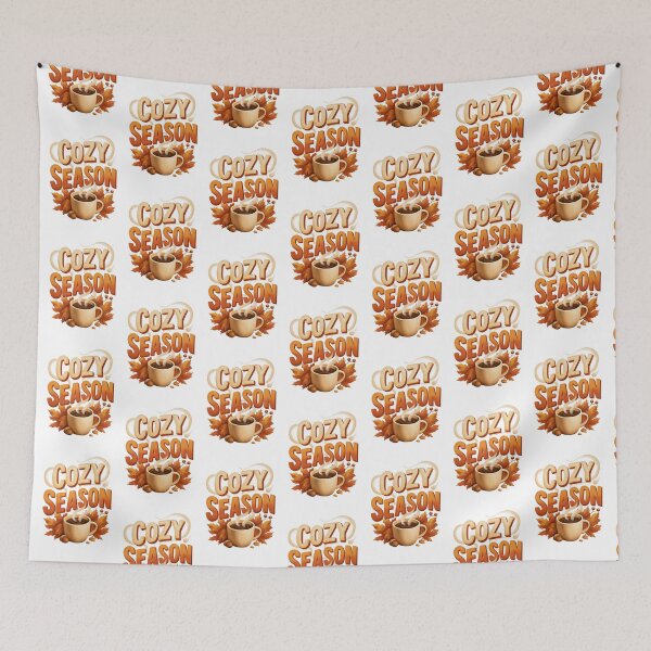 Item preview, Cozy Season Coffee & Autumn Leaves designed and sold by Helenaphotoart.
