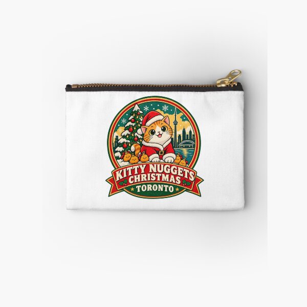Item preview, Kitty Nuggets Christmas Shirt – Toronto Cute Cat Santa Retro Design designed and sold by Globalcitytees.