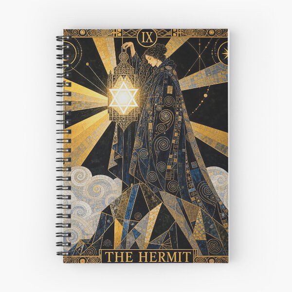 Item preview, The Hermit, Keeper of the Hidden Light | The Mysteries of the Golden Tarot designed and sold by Stoneflower-Art.