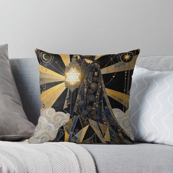 Item preview, The Hermit, Keeper of the Hidden Light | The Mysteries of the Golden Tarot designed and sold by Stoneflower-Art.