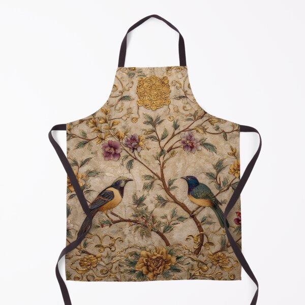 Item preview, Chinoiserie Songbirds Peony Cream Gold Vintage Floral designed and sold by GrinGalore.