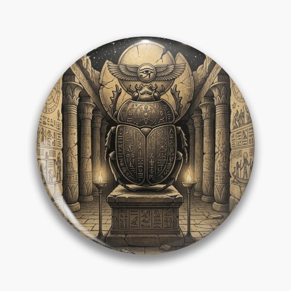 Item preview, The Scarab  Ancient Egyptian Amulet Vintage Art designed and sold by KaBaRen.