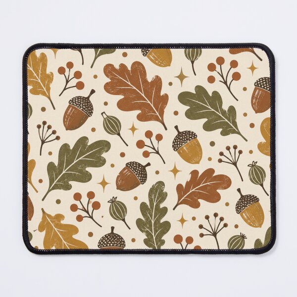 Item preview, Vintage Acorn and Oak Leaf Autumn Pattern designed and sold by Golden Era Studio.