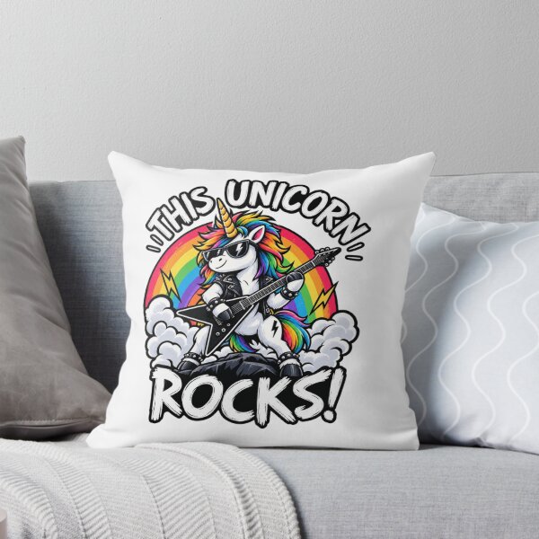 Item preview, funny rocker unicorn guitar rainbow music lover designed and sold by Fedemedu.
