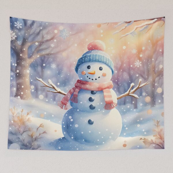 Item preview, Cute Winter Snowman Illustration designed and sold by MarionsArt.