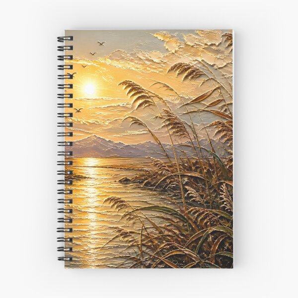 Item preview, Bright Reed Sunset Impasto designed and sold by ByNicoleSara.