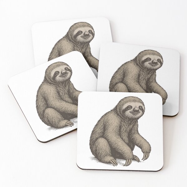Item preview, Sloth Illustration – Cute Lazy Animal Art designed and sold by xndrlab.