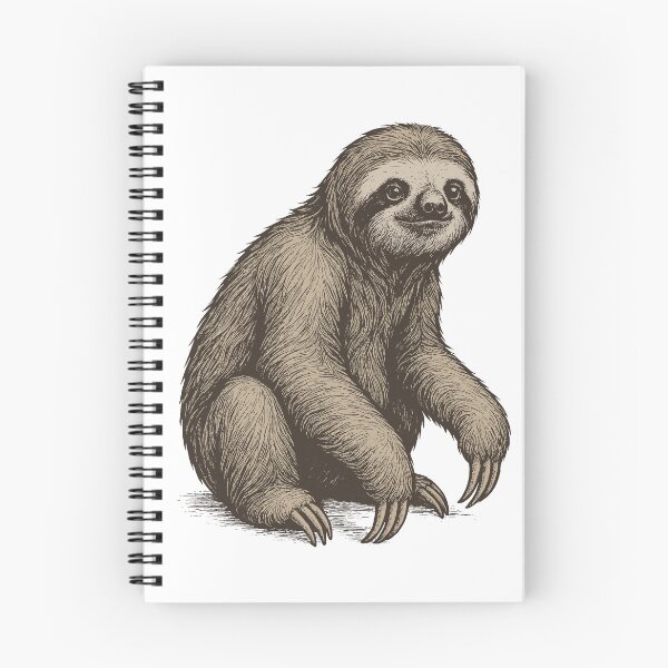 Item preview, Sloth Illustration – Cute Lazy Animal Art designed and sold by xndrlab.