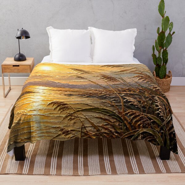Item preview, Bright Reed Sunset Impasto designed and sold by ByNicoleSara.