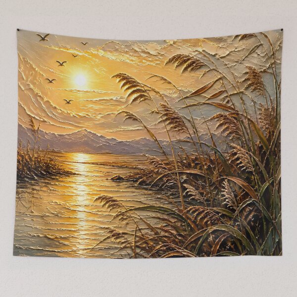 Artikelvorschau, Bright Reed Sunset Impasto entworfen und verkauft von ByNicoleSara.