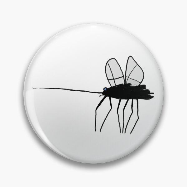 Item preview, Happy Little Mosquito Line Drawing designed and sold by VitSArt.