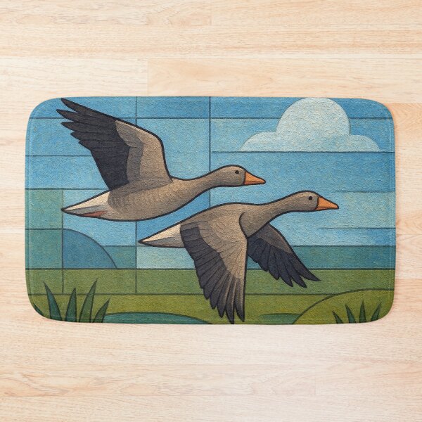 Item preview, Flying Geese Across a Beautiful Landscape – Painting designed and sold by GalleryKauffeld.