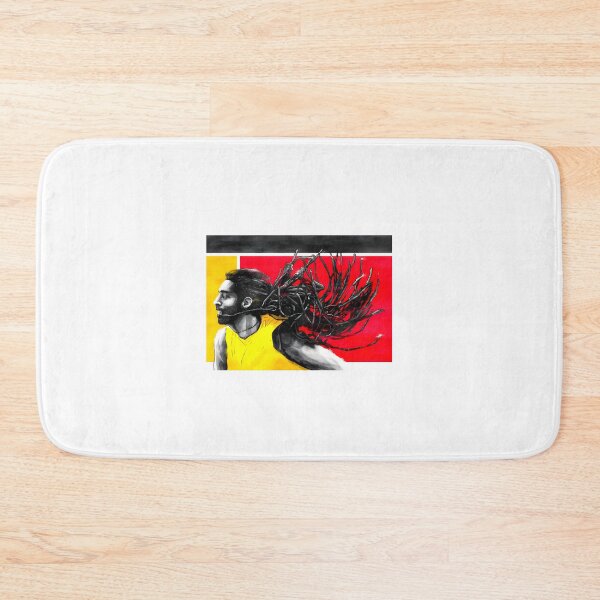 Item preview, Dreadlocked Tennis Legend Action Art German Professional Athlete Tennis Court Aesthetic Graphic | ⭐⭐⭐⭐⭐ designed and sold by Crecast.