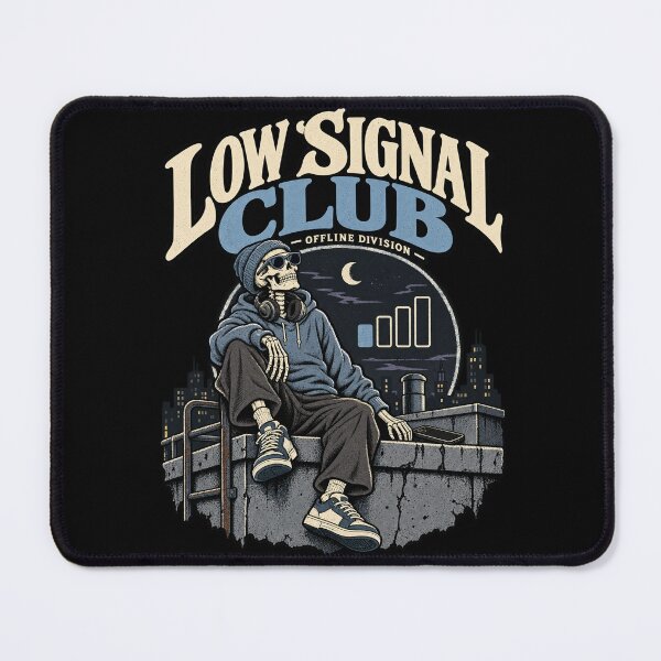 Item preview, Low Signal Club – Skeleton Offline Streetwear designed and sold by PhilllandArt.