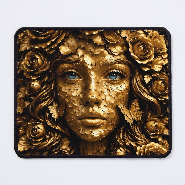 Item preview, Golden Rose Baroque Woman Portrait designed and sold by KuzeyWestStudio.