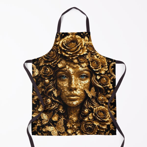 Item preview, Golden Rose Baroque Woman Portrait designed and sold by KuzeyWestStudio.