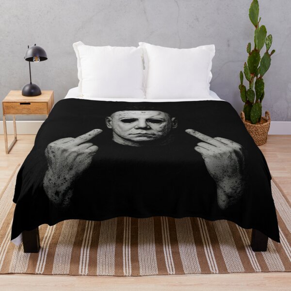 Item preview, M i c h a e l M y e r s Middle Finger Funny Halloween designed and sold by Veleriart.