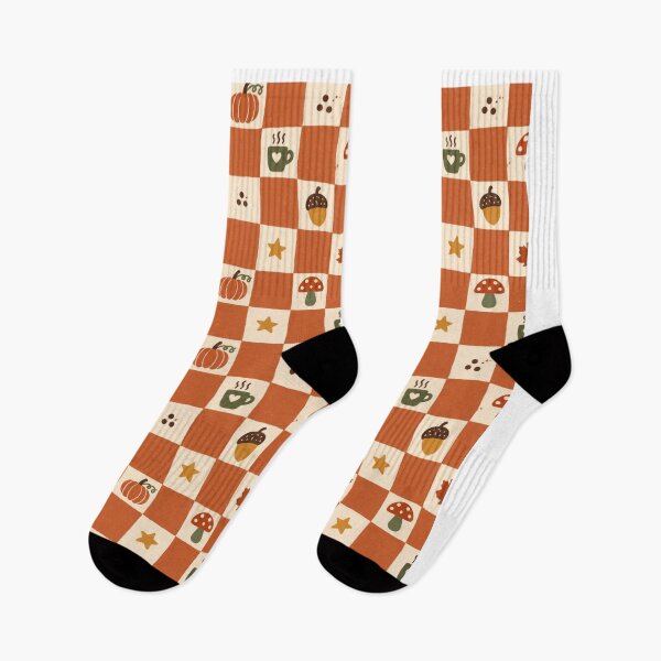 Item preview, Retro Autumn Checkerboard Vintage Fall Pattern designed and sold by Golden Era Studio.