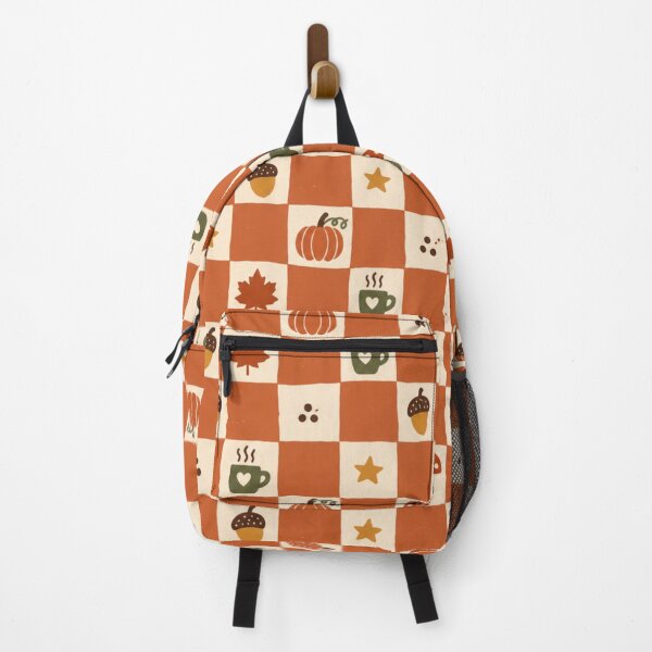 Item preview, Retro Autumn Checkerboard Vintage Fall Pattern designed and sold by Golden Era Studio.