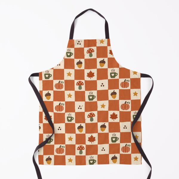 Item preview, Retro Autumn Checkerboard Vintage Fall Pattern designed and sold by Golden Era Studio.