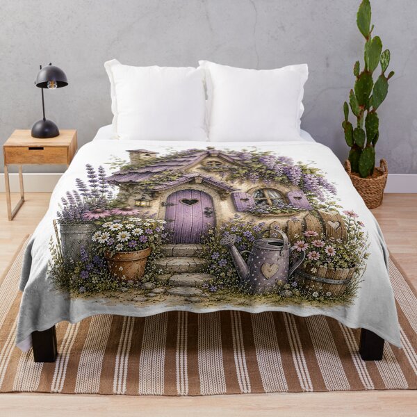Item preview, Purple Wisteria Fairy Cottage designed and sold by MichalHau.