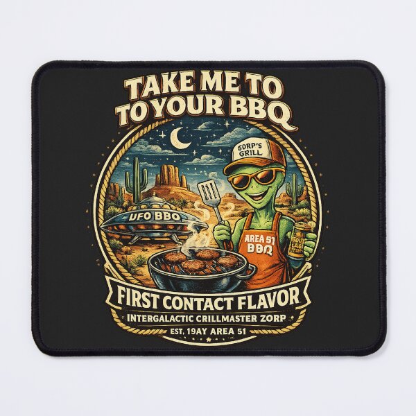 Item preview, Funny Alien Take Me To Your BBQ designed and sold by legendaryskins.