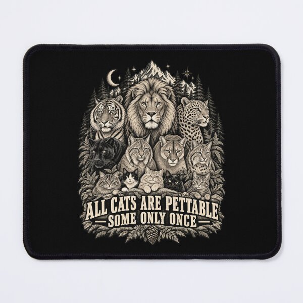 Item preview, All Cats Are Pettable – Wild Cats Vintage Nature designed and sold by will freed18.