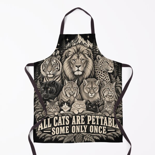 Item preview, All Cats Are Pettable – Wild Cats Vintage Nature designed and sold by will freed18.