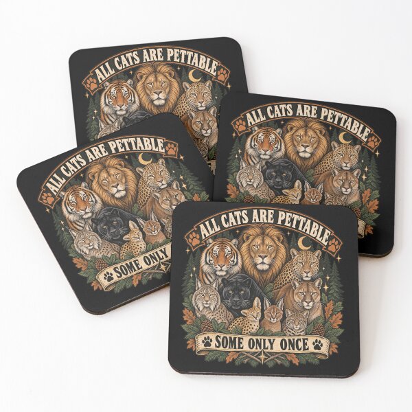 Item preview, Funny All Cats are Pettable Some Only Once Wild Vintage designed and sold by will freed18.