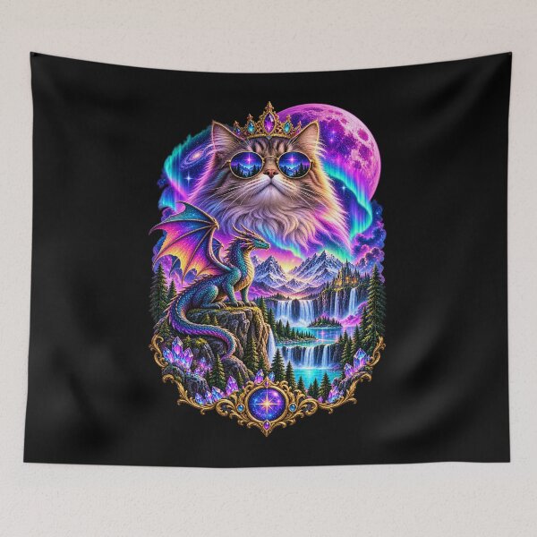 Item preview, This is an Outrage Funny Princess Cat Dinosaur Meme designed and sold by will freed18.
