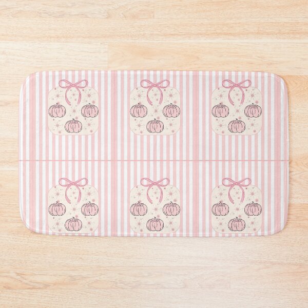 Item preview, Pastel Pink Pumpkin Bow Pattern – Kawaii Girly Autumn Aesthetic Print, Cute Halloween Fall Decor Gift designed and sold by VibranPalette.