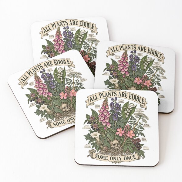 Item preview, All Plants are Edible Some Only Once Funny Botany Gardening designed and sold by will freed18.