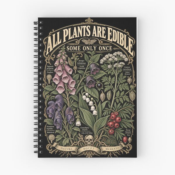 Item preview, All Plants are Edible Some Only Once Funny Botany Gardening designed and sold by will freed18.