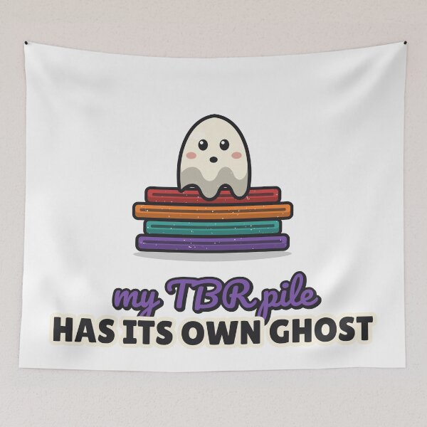 Item preview, My TBR Pile Has Its Own Ghost - Bookish Halloween designed and sold by BooAndBloomCo.