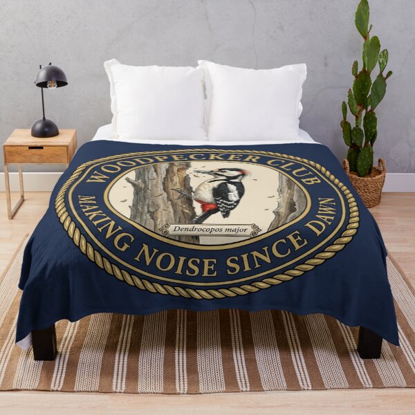 Item preview, Making Noise Since Dawn Woodpecker Humor Badge designed and sold by CalmCapy Co.