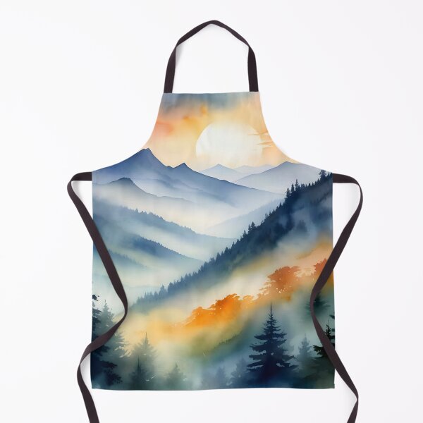 Item preview, Watercolor Mountain Sunrise designed and sold by ByNicoleSara.