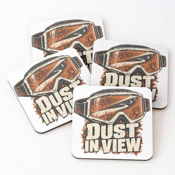 Item preview, Dust in View – Off Road Motorcycle Goggles Art designed and sold by TorqueTheoryLab.