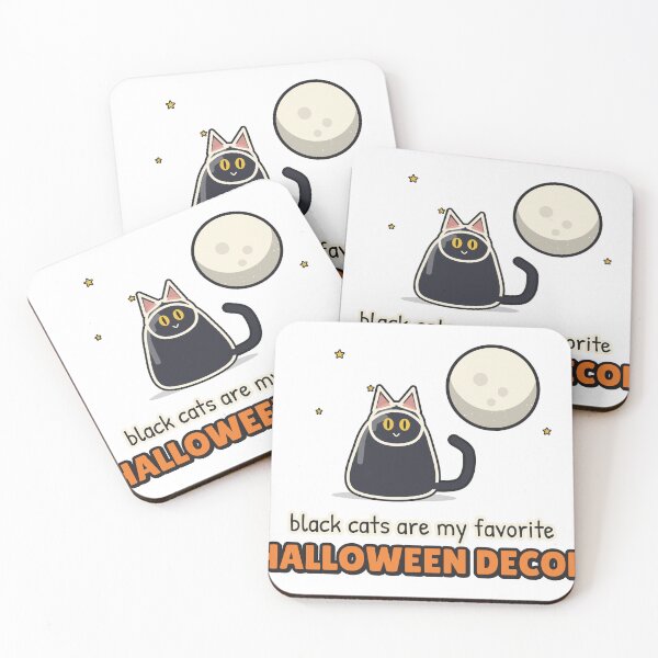 Item preview, Black Cats Are My Favorite Halloween Decor designed and sold by BooAndBloomCo.