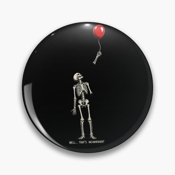 Item preview, Well Shit Skeleton and Red Balloon – Dark Humor designed and sold by will freed18.