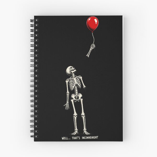 Item preview, Well Shit Skeleton and Red Balloon – Dark Humor designed and sold by will freed18.