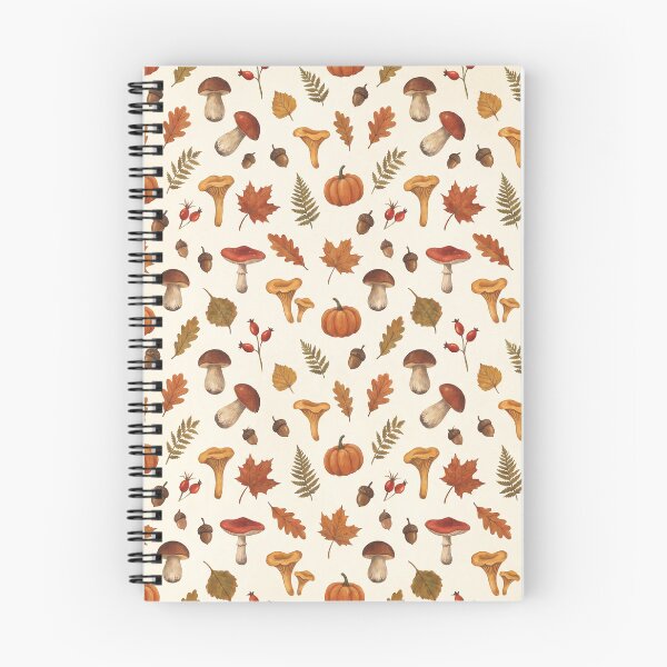 Item preview, Autumn Woodland Mushroom Pattern designed and sold by Helenaphotoart.