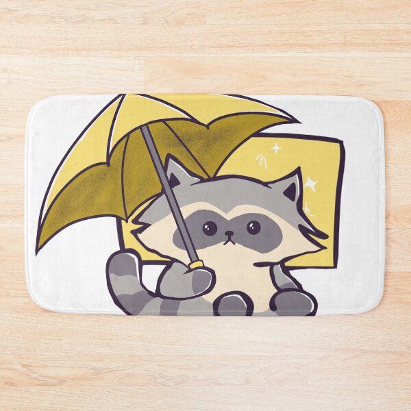 Item preview, Sparkly Raccoon Holding Umbrella designed and sold by benyrhmt.