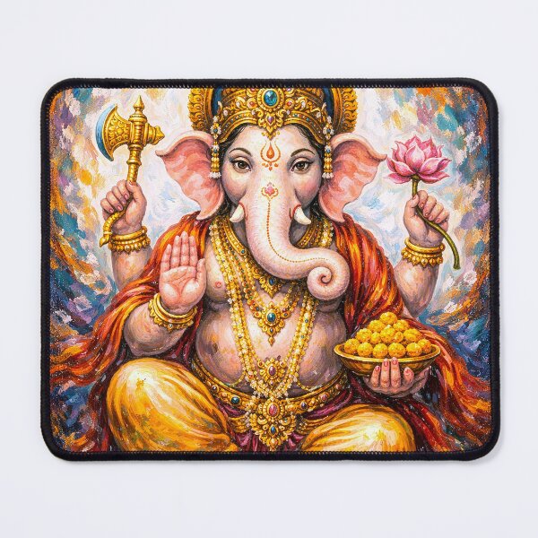 Item preview, Ganesha – Hindu God of Wisdom and Prosperity Painting designed and sold by GalleryKauffeld.