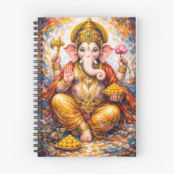 Item preview, Ganesha – Hindu God of Wisdom and Prosperity Painting designed and sold by GalleryKauffeld.