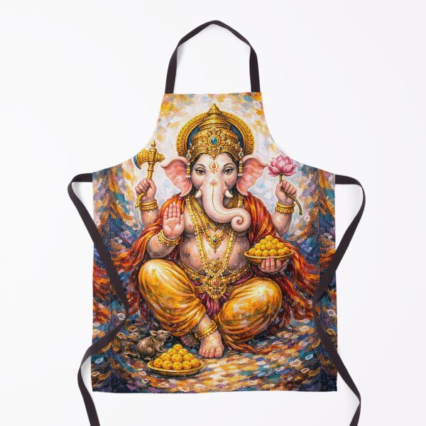 Item preview, Ganesha – Hindu God of Wisdom and Prosperity Painting designed and sold by GalleryKauffeld.