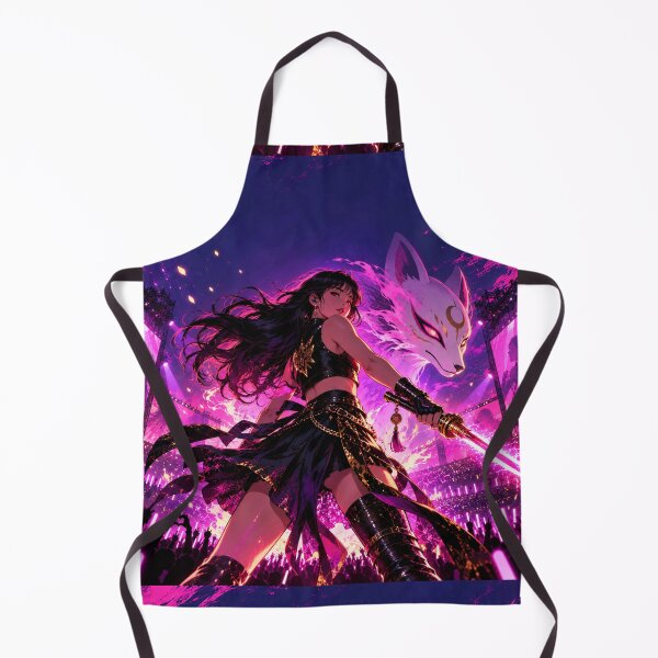Item preview, Idol Warrior Neon Battle Anime Poster Tee designed and sold by Fanverse Merchandise.