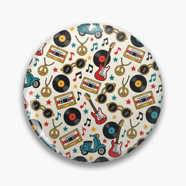 Item preview, Mod Revival Retro Doodle Seamless Pattern designed and sold by Fanverse Merchandise.