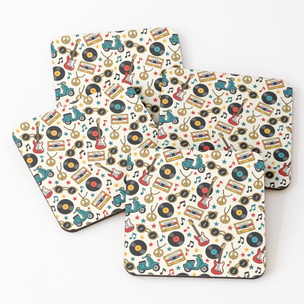 Item preview, Mod Revival Retro Doodle Seamless Pattern designed and sold by Fanverse Merchandise.