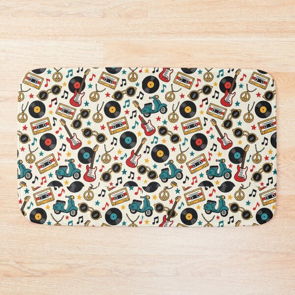 Item preview, Mod Revival Retro Doodle Seamless Pattern designed and sold by Fanverse Merchandise.