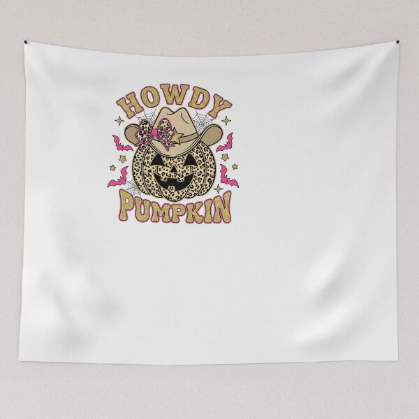 Item preview, Howdy Pumpkin Leopard Western Halloween Cowgirl designed and sold by KroghDs.
